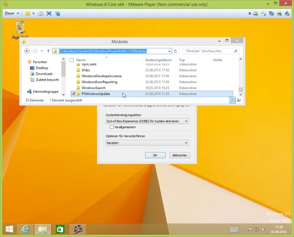Windows Update Powershell Module entpacken
